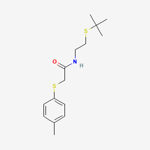 N-[2-(tert-butylthio)ethyl]-2-[(4-methylphenyl)thio]acetamide