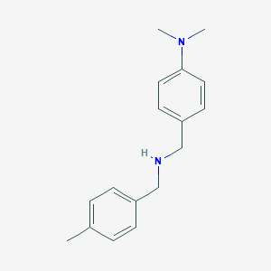 molecular formula C17H22N2 B499453 N-[4-(dimethylamino)benzyl]-N-(4-methylbenzyl)amine CAS No. 881442-38-2