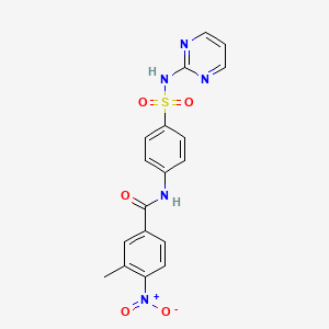 3-methyl-4-nitro-N-{4-[(2-pyrimidinylamino)sulfonyl]phenyl}benzamide