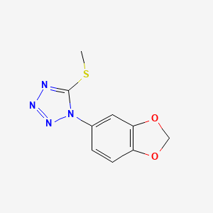 1-(1,3-benzodioxol-5-yl)-5-(methylthio)-1H-tetrazole