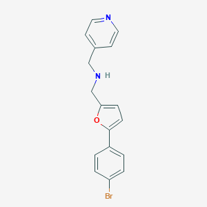 molecular formula C17H15BrN2O B499462 [5-(4-bromophenyl)-2-furyl]-N-(4-pyridinylmethyl)methanamine 