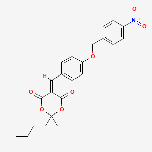 2-butyl-2-methyl-5-{4-[(4-nitrobenzyl)oxy]benzylidene}-1,3-dioxane-4,6-dione