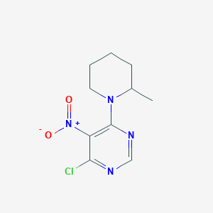 4-chloro-6-(2-methyl-1-piperidinyl)-5-nitropyrimidine