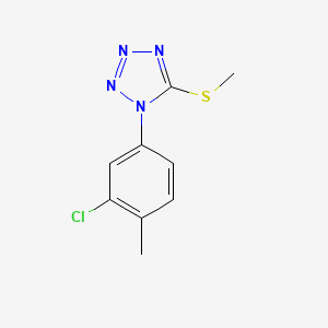 1-(3-chloro-4-methylphenyl)-5-(methylthio)-1H-tetrazole