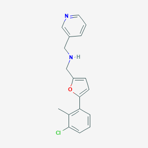 1-[5-(3-chloro-2-methylphenyl)furan-2-yl]-N-(pyridin-3-ylmethyl)methanamine