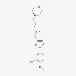 N-{[5-(3-chloro-4-methoxyphenyl)-2-furyl]methyl}-N-[3-(4-morpholinyl)propyl]amine