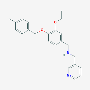 1-{3-ethoxy-4-[(4-methylbenzyl)oxy]phenyl}-N-(pyridin-3-ylmethyl)methanamine