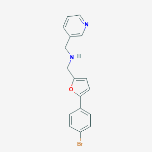molecular formula C17H15BrN2O B499496 1-[5-(4-bromophenyl)furan-2-yl]-N-(pyridin-3-ylmethyl)methanamine 