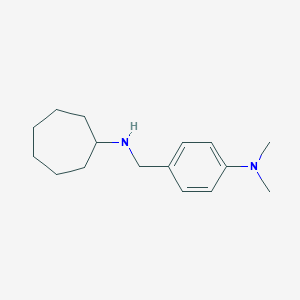 molecular formula C16H26N2 B499497 N-[4-(dimethylamino)benzyl]cycloheptanamine 