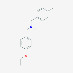 molecular formula C17H21NO B499513 1-(4-ethoxyphenyl)-N-(4-methylbenzyl)methanamine 