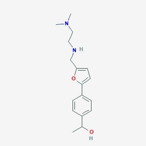 molecular formula C17H24N2O2 B499520 1-{4-[5-({[2-(Dimethylamino)ethyl]amino}methyl)furan-2-yl]phenyl}ethanol 