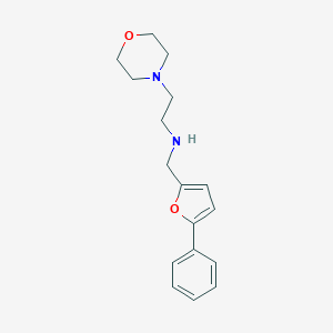 molecular formula C17H22N2O2 B499530 2-(morpholin-4-yl)-N-[(5-phenylfuran-2-yl)methyl]ethanamine 