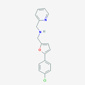 1-[5-(4-chlorophenyl)furan-2-yl]-N-(pyridin-2-ylmethyl)methanamine
