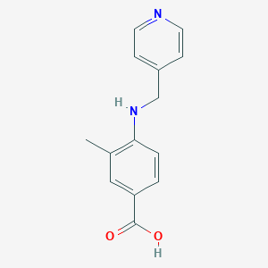 molecular formula C14H14N2O2 B499536 3-Methyl-4-[(pyridin-4-ylmethyl)-amino]-benzoic acid CAS No. 878714-37-5