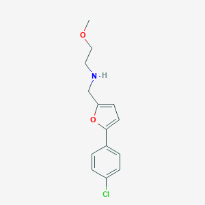 N-{[5-(4-chlorophenyl)furan-2-yl]methyl}-2-methoxyethanamine