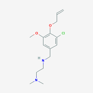 molecular formula C15H23ClN2O2 B499538 N'-[3-chloro-5-methoxy-4-(prop-2-en-1-yloxy)benzyl]-N,N-dimethylethane-1,2-diamine 