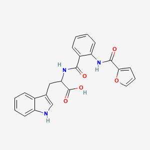 2-({2-[(2-FURYLCARBONYL)AMINO]BENZOYL}AMINO)-3-(1H-INDOL-3-YL)PROPANOIC ACID