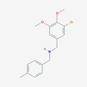 1-(3-bromo-4,5-dimethoxyphenyl)-N-(4-methylbenzyl)methanamine