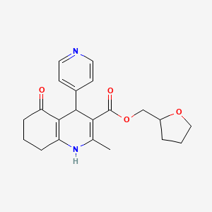 (OXOLAN-2-YL)METHYL 2-METHYL-5-OXO-4-(PYRIDIN-4-YL)-1,4,5,6,7,8-HEXAHYDROQUINOLINE-3-CARBOXYLATE