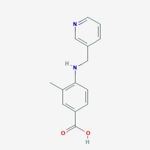 molecular formula C14H14N2O2 B499540 3-Methyl-4-[(pyridin-3-ylmethyl)-amino]-benzoic acid CAS No. 878714-40-0