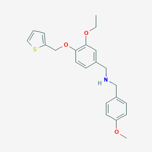 1-[3-ethoxy-4-(thiophen-2-ylmethoxy)phenyl]-N-(4-methoxybenzyl)methanamine