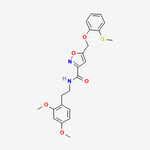 N-[2-(2,4-dimethoxyphenyl)ethyl]-5-{[2-(methylthio)phenoxy]methyl}-3-isoxazolecarboxamide