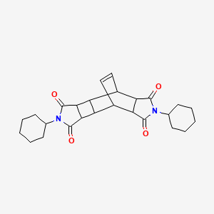 5,12-dicyclohexyl-5,12-diazapentacyclo[7.5.2.02,8.03,7.010,14]hexadec-15-ene-4,6,11,13-tetrone