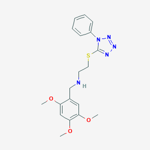 2-[(1-phenyl-1H-tetrazol-5-yl)sulfanyl]-N-(2,4,5-trimethoxybenzyl)ethanamine