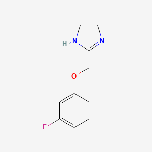 2-[(3-fluorophenoxy)methyl]-4,5-dihydro-1H-imidazole