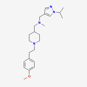 1-(1-isopropyl-1H-pyrazol-4-yl)-N-({1-[2-(4-methoxyphenyl)ethyl]-4-piperidinyl}methyl)-N-methylmethanamine