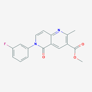 methyl 6-(3-fluorophenyl)-2-methyl-5-oxo-5,6-dihydro-1,6-naphthyridine-3-carboxylate