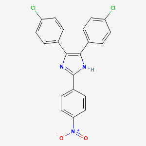 molecular formula C21H13Cl2N3O2 B4995594 4,5-bis(4-chlorophenyl)-2-(4-nitrophenyl)-1H-imidazole 