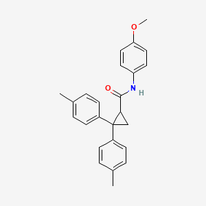 N-(4-methoxyphenyl)-2,2-bis(4-methylphenyl)cyclopropanecarboxamide