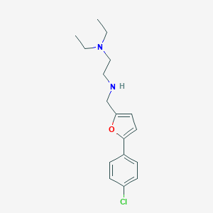 molecular formula C17H23ClN2O B499560 N'-{[5-(4-chlorophenyl)furan-2-yl]methyl}-N,N-diethylethane-1,2-diamine 