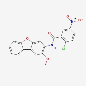 2-chloro-N-(2-methoxydibenzo[b,d]furan-3-yl)-5-nitrobenzamide