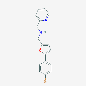 1-[5-(4-bromophenyl)furan-2-yl]-N-(pyridin-2-ylmethyl)methanamine