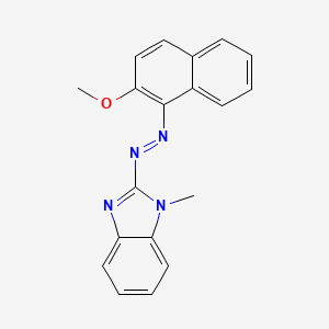 molecular formula C19H16N4O B4995624 1H-Benzimidazole, 2-[(2-methoxy-1-naphthalenyl)azo]-1-methyl- CAS No. 122351-31-9