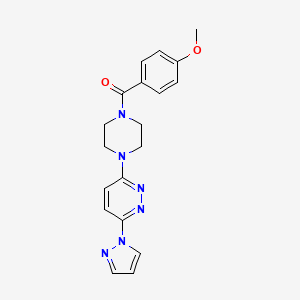 3-[4-(4-methoxybenzoyl)piperazin-1-yl]-6-(1H-pyrazol-1-yl)pyridazine