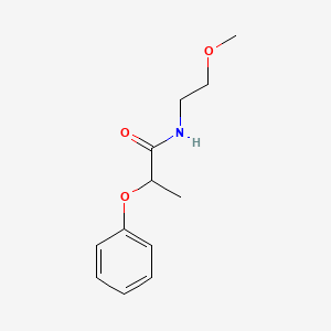 molecular formula C12H17NO3 B4995643 N-(2-methoxyethyl)-2-phenoxypropanamide 