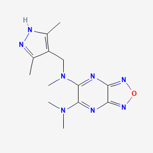 N-[(3,5-dimethyl-1H-pyrazol-4-yl)methyl]-N,N',N'-trimethyl[1,2,5]oxadiazolo[3,4-b]pyrazine-5,6-diamine