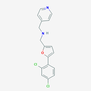 1-[5-(2,4-dichlorophenyl)furan-2-yl]-N-(pyridin-4-ylmethyl)methanamine