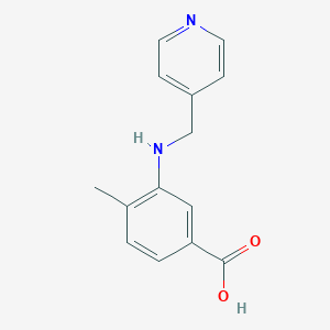 molecular formula C14H14N2O2 B499568 4-甲基-3-[(吡啶-4-基甲基)-氨基]-苯甲酸 CAS No. 878714-36-4