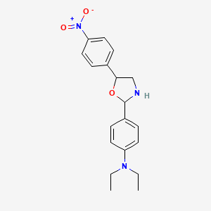 N,N-diethyl-4-[5-(4-nitrophenyl)-1,3-oxazolidin-2-yl]aniline