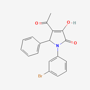 3-acetyl-1-(3-bromophenyl)-4-hydroxy-2-phenyl-2H-pyrrol-5-one