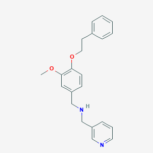 1-[3-methoxy-4-(2-phenylethoxy)phenyl]-N-(pyridin-3-ylmethyl)methanamine