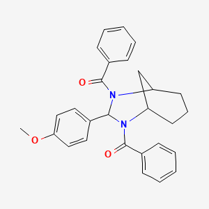 2,4-dibenzoyl-3-(4-methoxyphenyl)-2,4-diazabicyclo[3.3.1]nonane