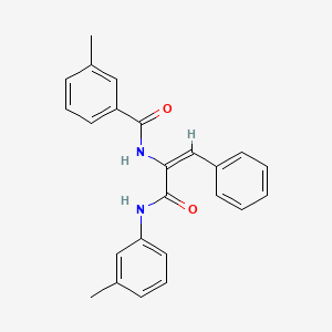 molecular formula C24H22N2O2 B4995770 3-methyl-N-(1-{[(3-methylphenyl)amino]carbonyl}-2-phenylvinyl)benzamide 