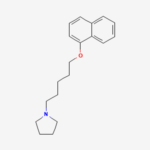 molecular formula C19H25NO B4995790 1-[5-(1-naphthyloxy)pentyl]pyrrolidine 