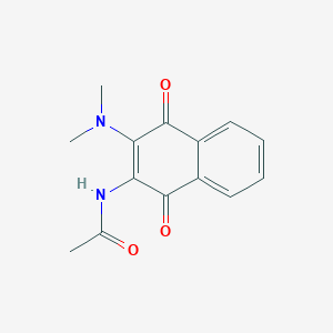 N-[3-(dimethylamino)-1,4-dioxo-1,4-dihydro-2-naphthalenyl]acetamide