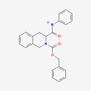 molecular formula C24H22N2O3 B4995822 benzyl 3-(phenylcarbamoyl)-3,4-dihydro-1H-isoquinoline-2-carboxylate 